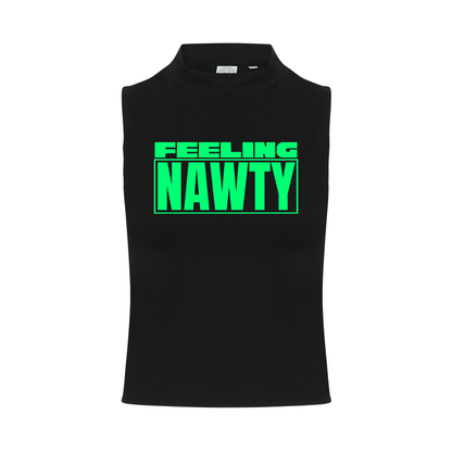 Feeling Nawty Neon UV Reactive Sleeveless Crop