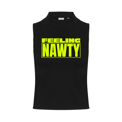Feeling Nawty Neon UV Reactive Sleeveless Crop
