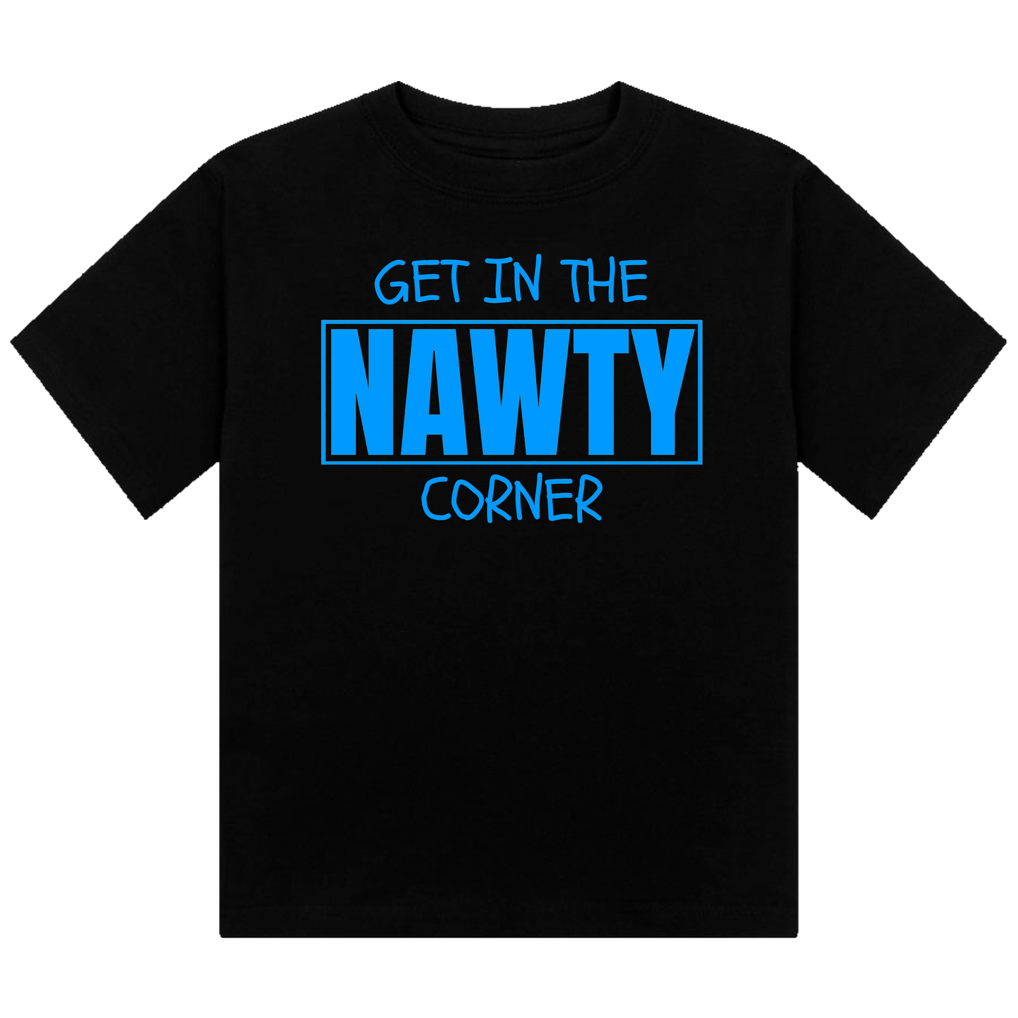 Get in the Nawty Corner Neon UV Reactive Cropped Tshirt