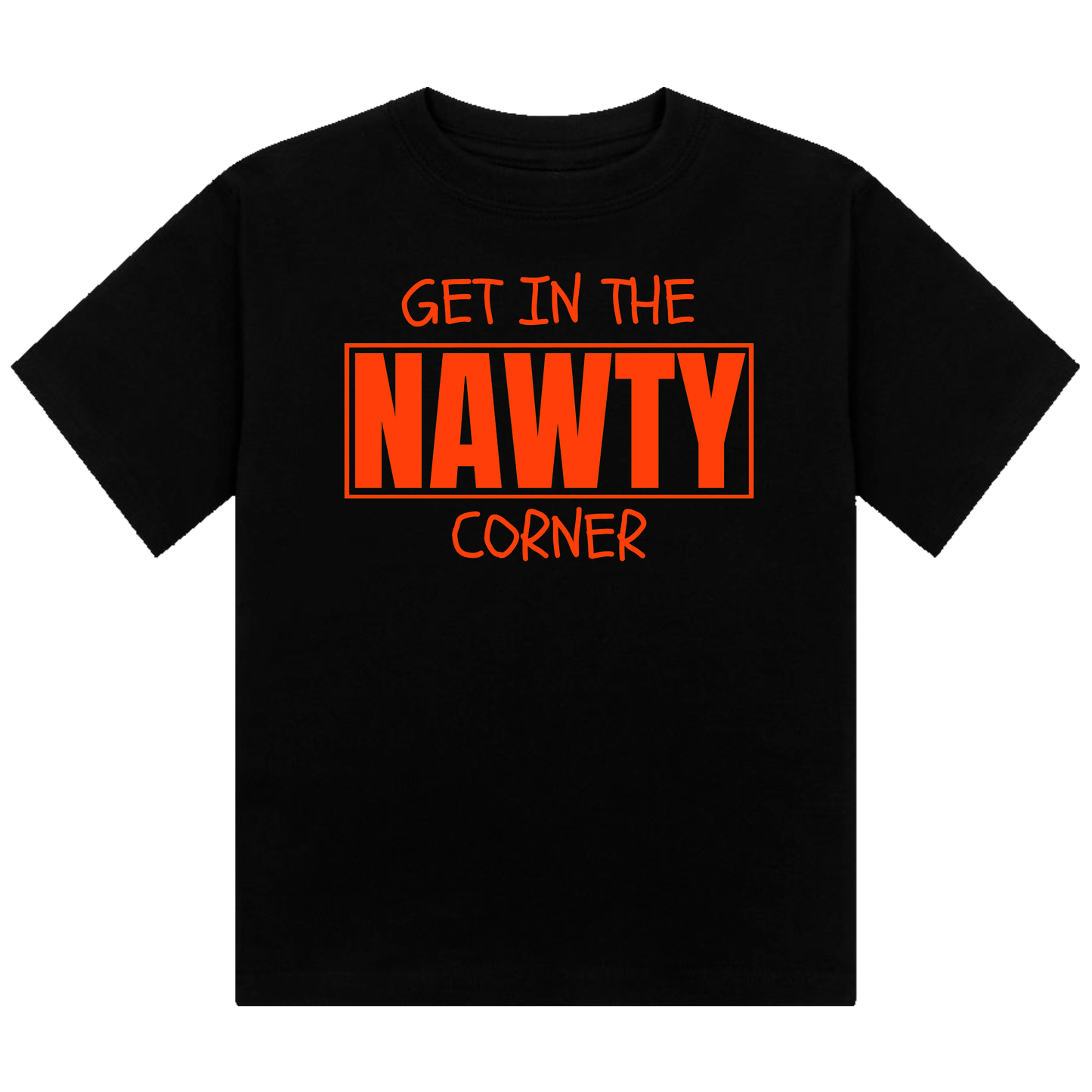 Get in the Nawty Corner Neon UV Reactive Cropped Tshirt