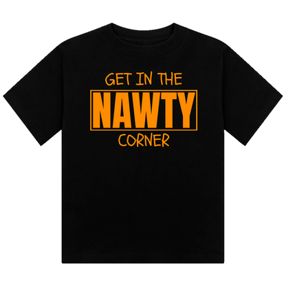 Get in the Nawty Corner Neon UV Reactive Cropped Tshirt
