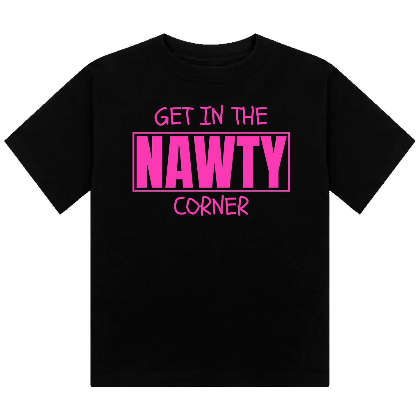 Get in the Nawty Corner Neon UV Reactive Cropped Tshirt