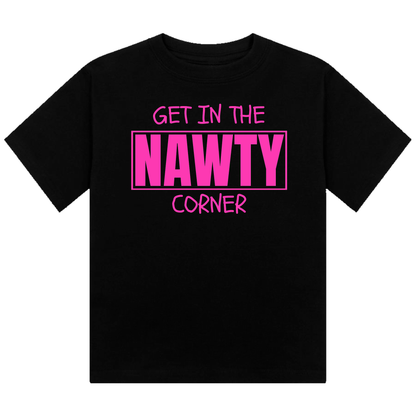 Get in the Nawty Corner Neon UV Reactive Cropped Tshirt