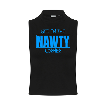 Get in the Nawty Corner Neon UV Reactive Sleeveless Crop