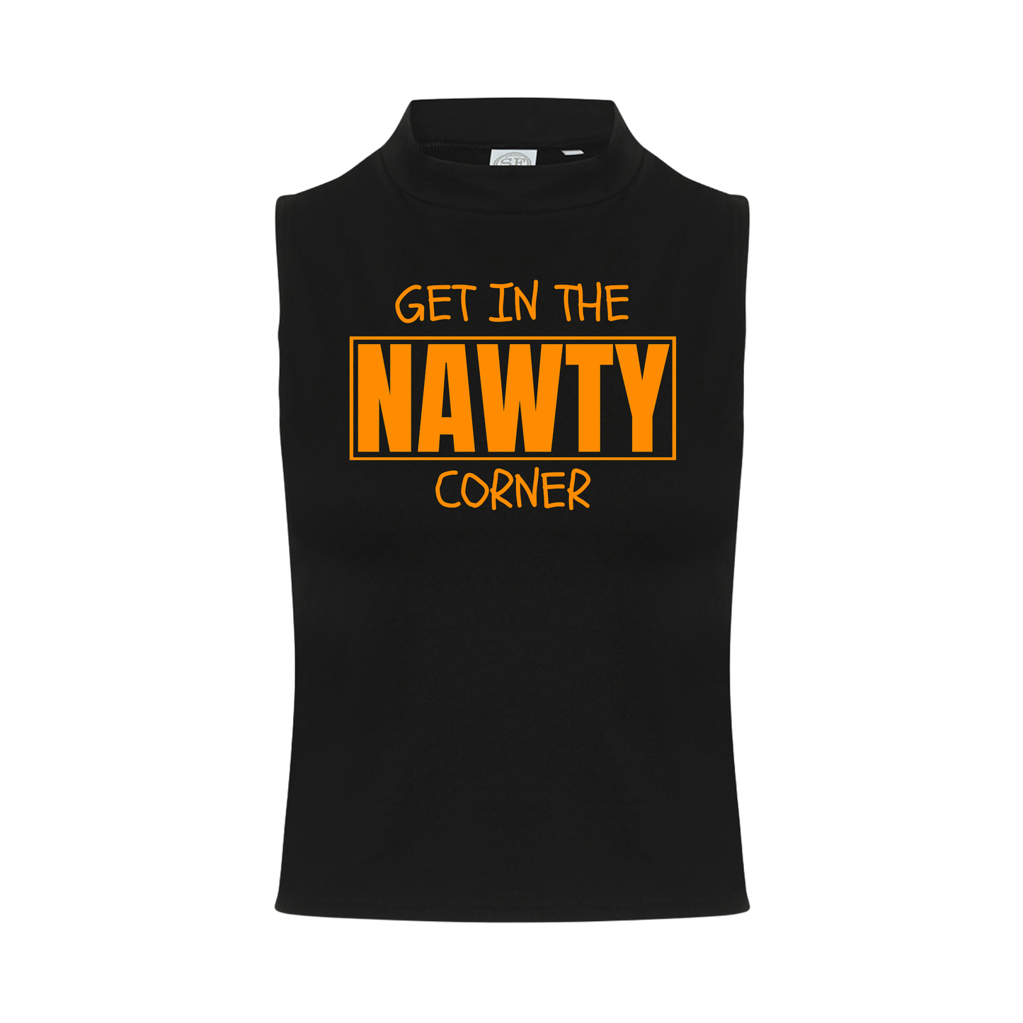 Get in the Nawty Corner Neon UV Reactive Sleeveless Crop