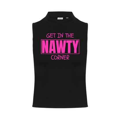 Get in the Nawty Corner Neon UV Reactive Sleeveless Crop