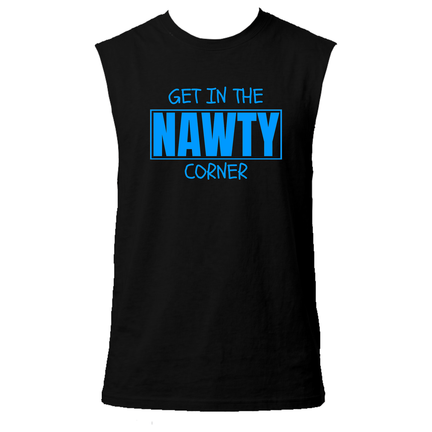 Get in the Nawty Corner Neon UV Reactive Sleeveless Tshirt