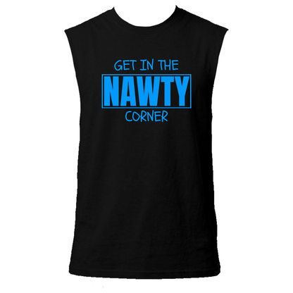 Get in the Nawty Corner Neon UV Reactive Sleeveless Tshirt