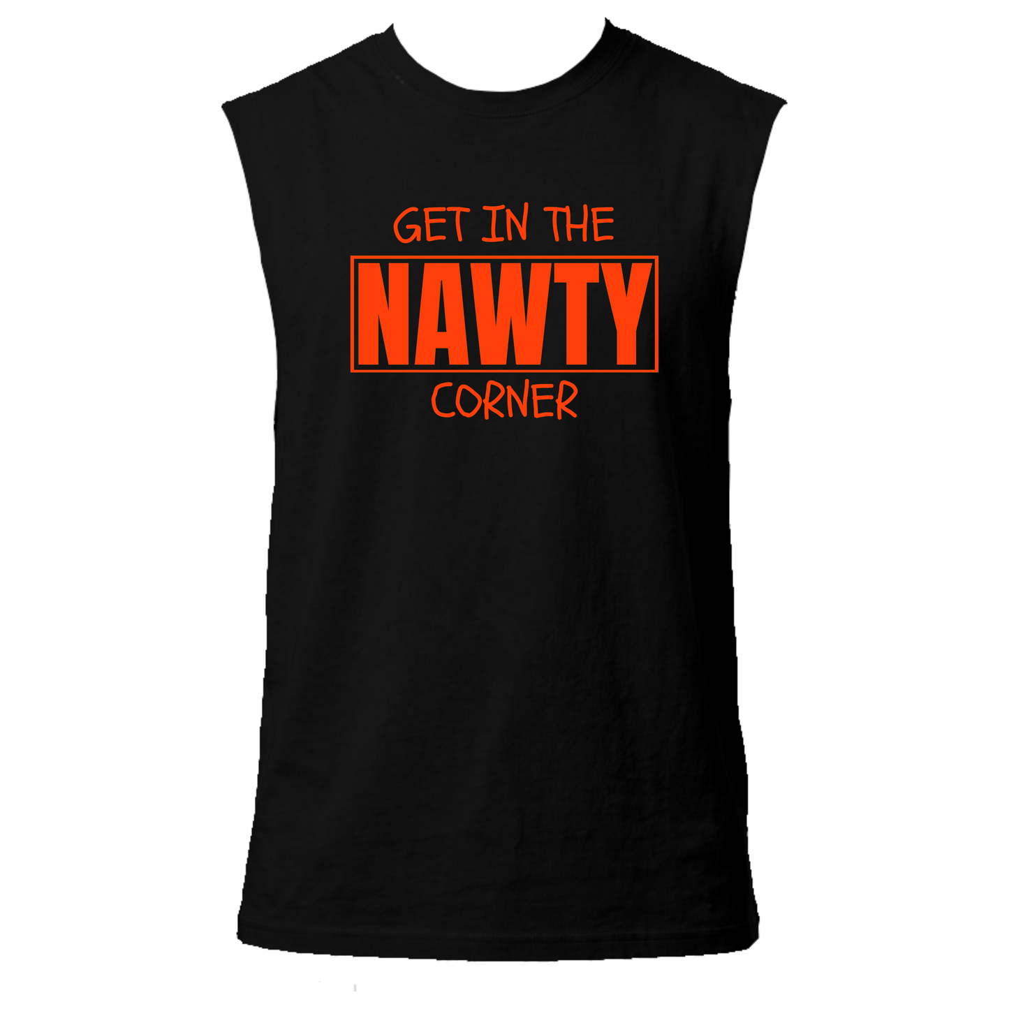 Get in the Nawty Corner Neon UV Reactive Sleeveless Tshirt