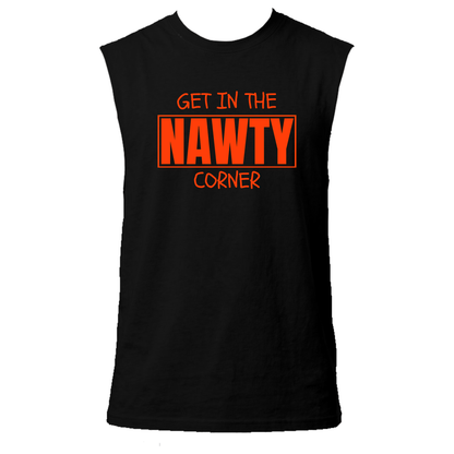 Get in the Nawty Corner Neon UV Reactive Sleeveless Tshirt