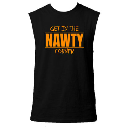 Get in the Nawty Corner Neon UV Reactive Sleeveless Tshirt