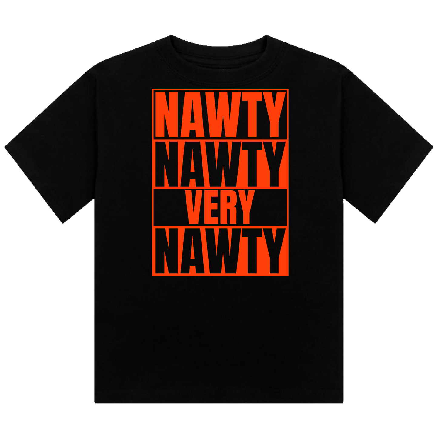 Nawty Nawty Very Nawty Neon UV Reactive Cropped Tshirt