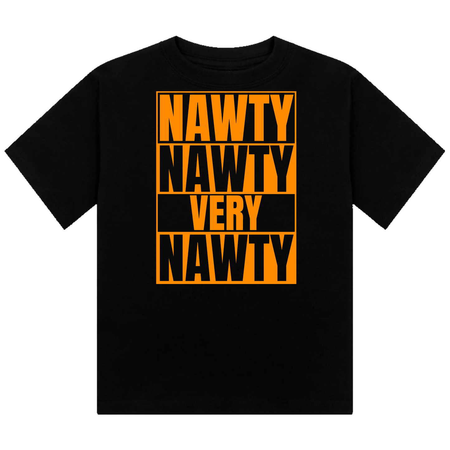 Nawty Nawty Very Nawty Neon UV Reactive Cropped Tshirt