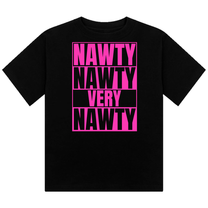 Nawty Nawty Very Nawty Neon UV Reactive Cropped Tshirt