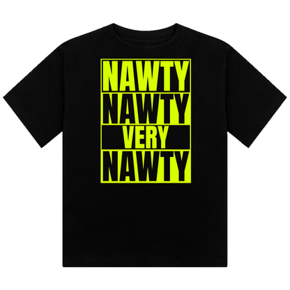 Nawty Nawty Very Nawty Neon UV Reactive Cropped Tshirt