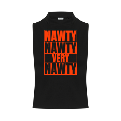 Nawty Nawty Very Nawty Neon UV Reactive Sleeveless Crop