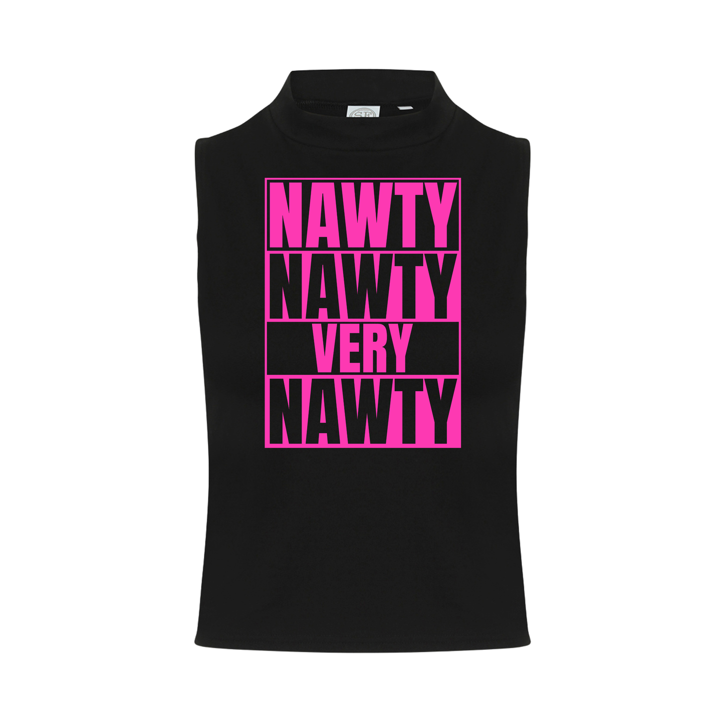 Nawty Nawty Very Nawty Neon UV Reactive Sleeveless Crop