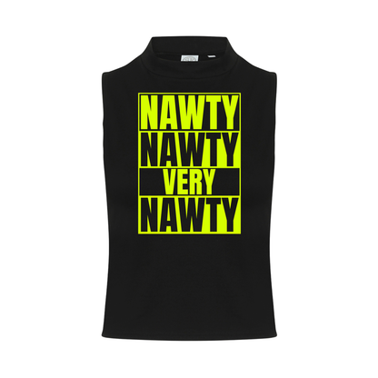 Nawty Nawty Very Nawty Neon UV Reactive Sleeveless Crop