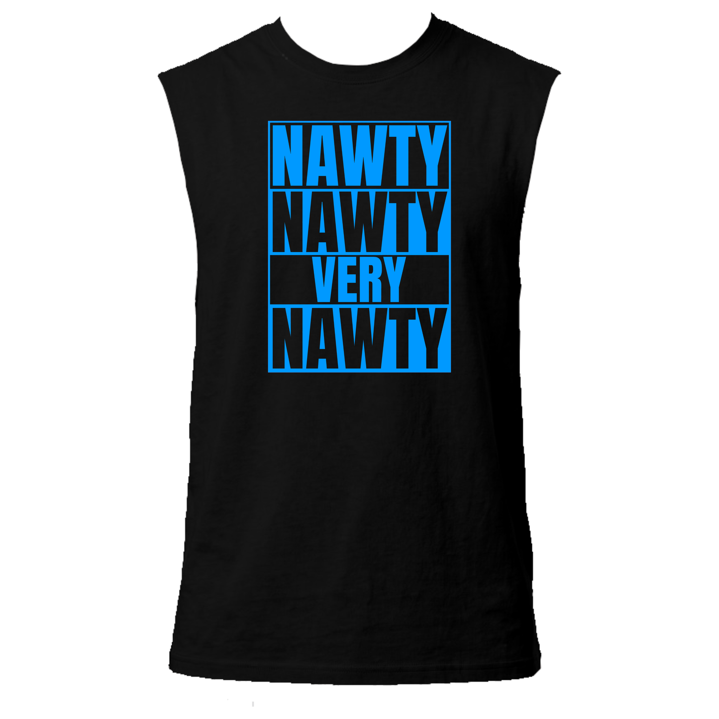 Nawty Nawty Very Nawty Neon UV Reactive Sleeveless Tshirt