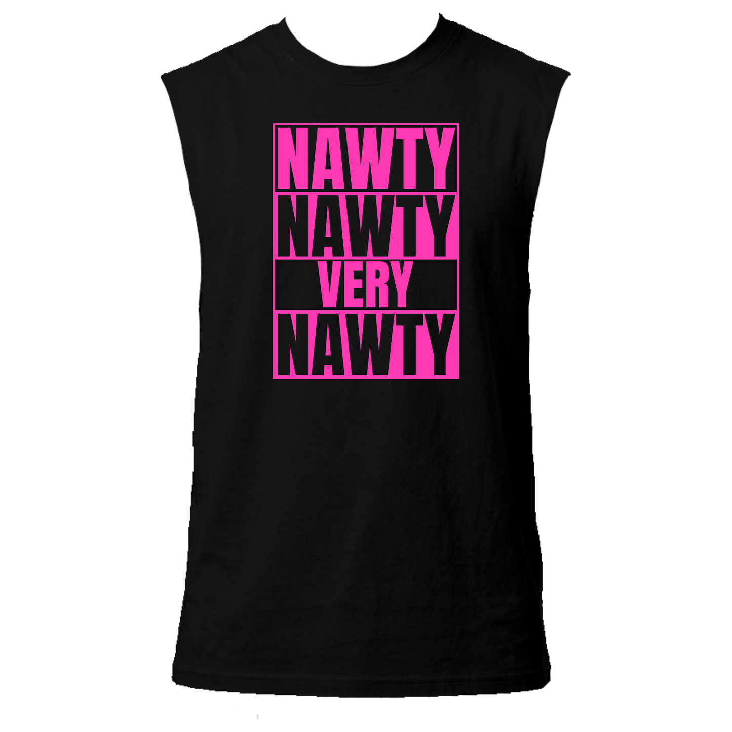 Nawty Nawty Very Nawty Neon UV Reactive Sleeveless Tshirt