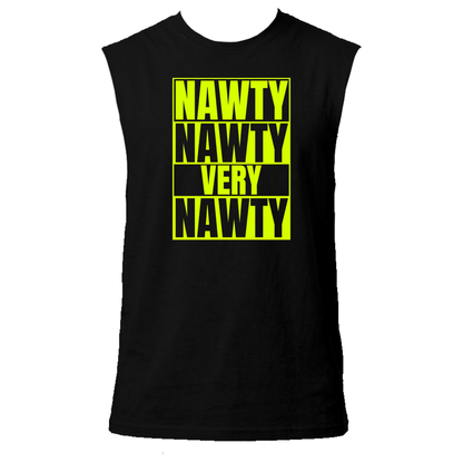Nawty Nawty Very Nawty Neon UV Reactive Sleeveless Tshirt