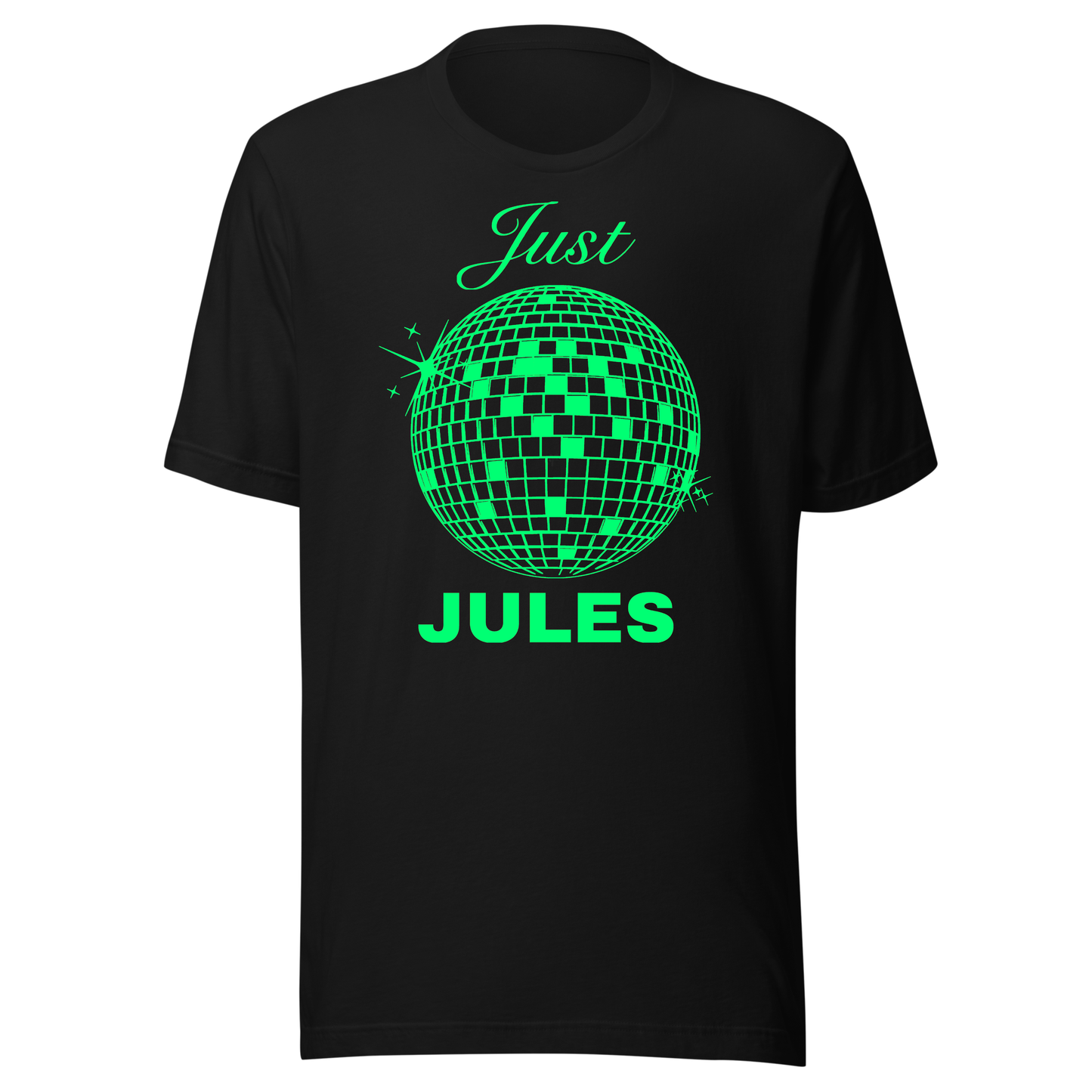 Just Jules Disco Ball UV Reactive Classic Short Sleeved Tshirt