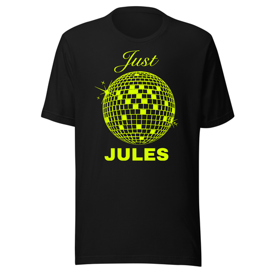 Just Jules Disco Ball UV Reactive Classic Short Sleeved Tshirt