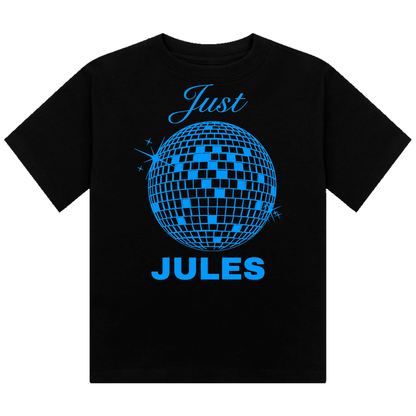 Just Jules Disco Ball Neon UV Reactive Cropped Tshirt