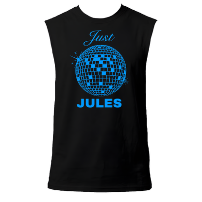 Just Jules Disco Ball Neon UV Reactive Sleeveless Tshirt