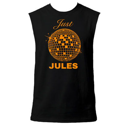 Just Jules Disco Ball Neon UV Reactive Sleeveless Tshirt