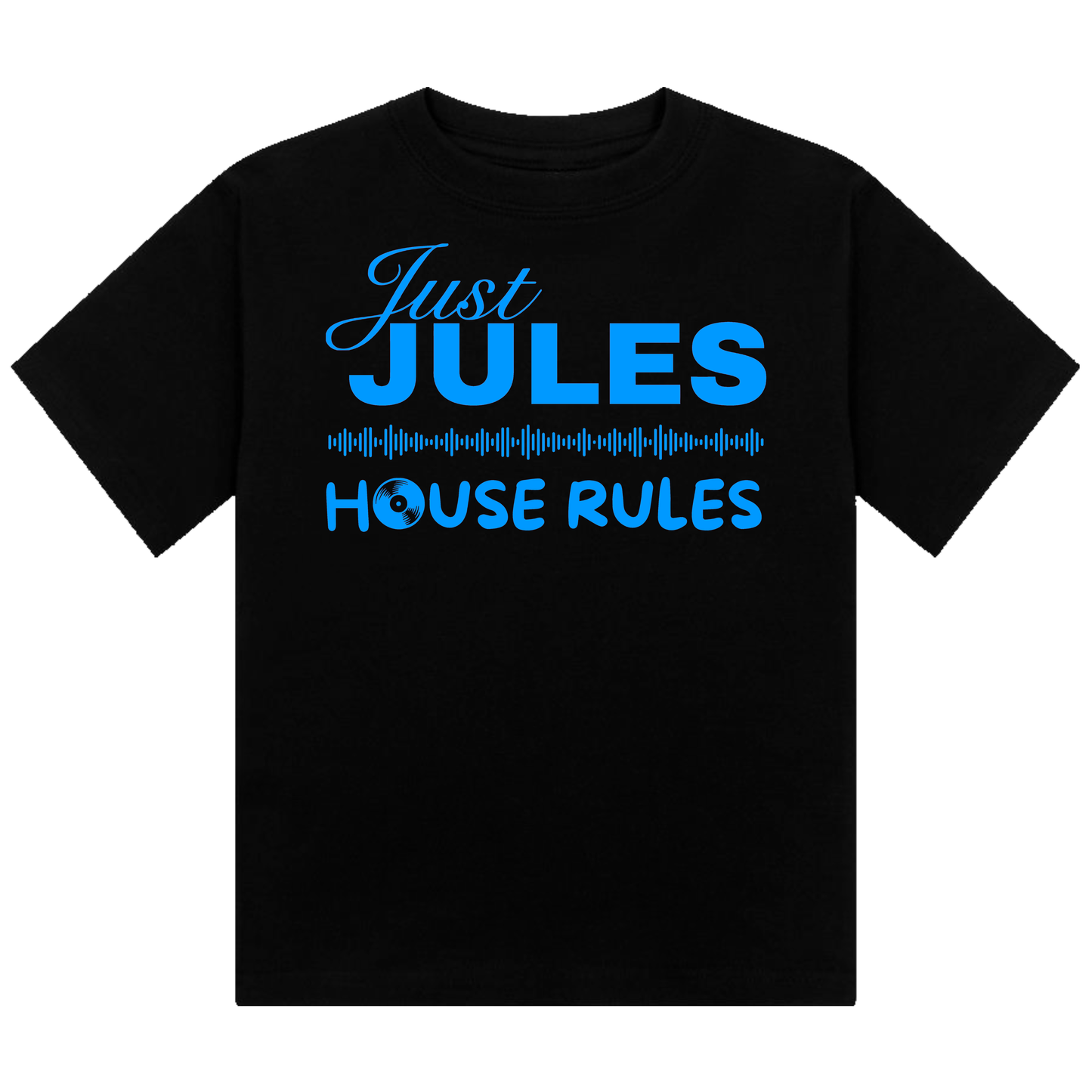 Just Jules House Rules Neon UV Reactive Cropped Tshirt