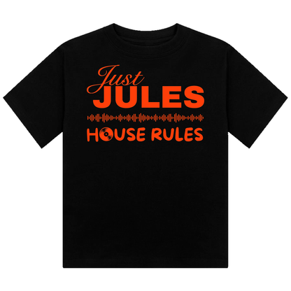 Just Jules House Rules Neon UV Reactive Cropped Tshirt
