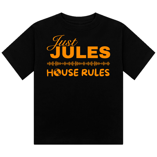 Just Jules House Rules Neon UV Reactive Cropped Tshirt