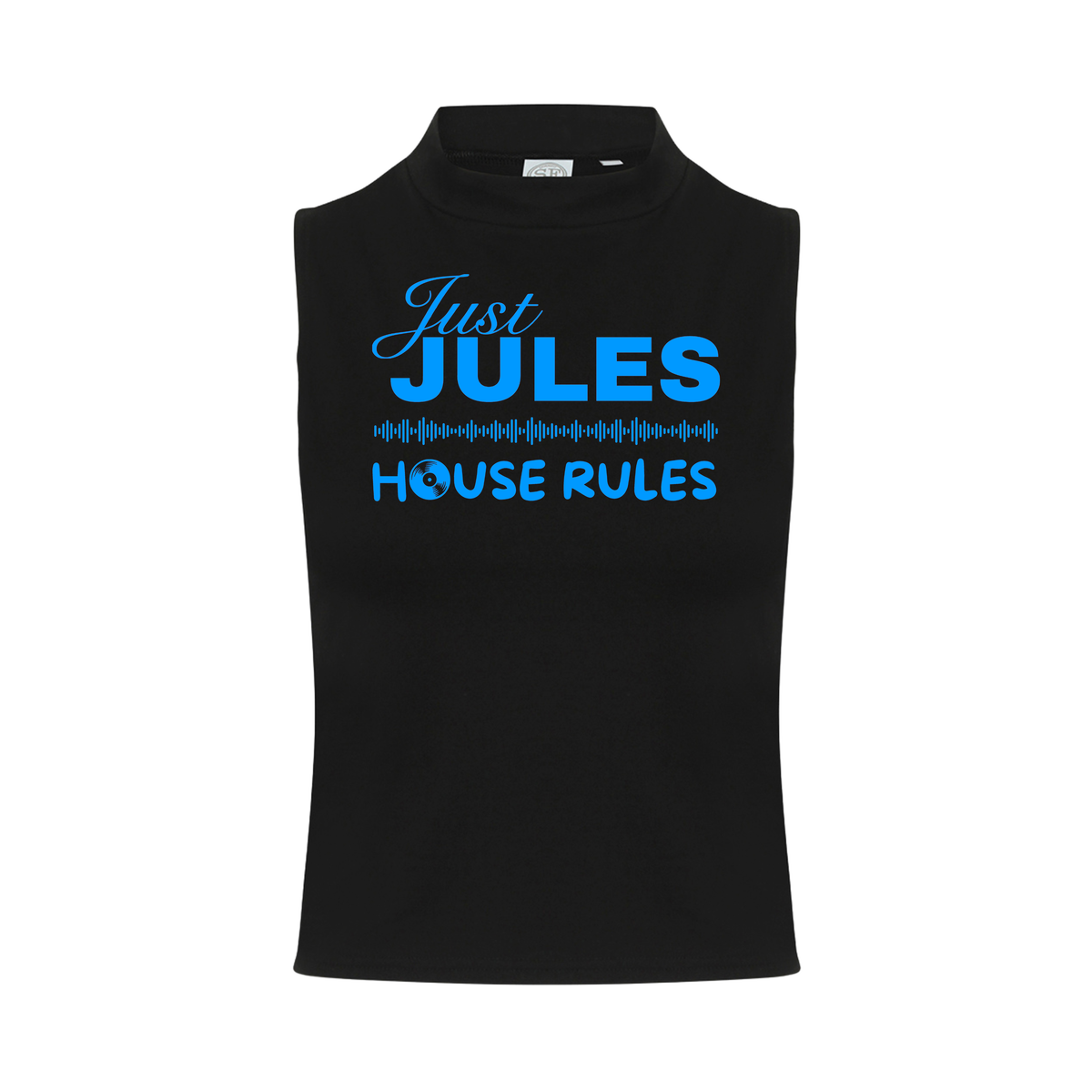 Just Jules House Rules Neon UV Reactive Sleeveless Crop