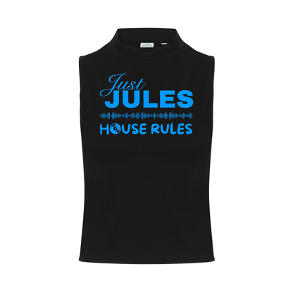 Just Jules House Rules Neon UV Reactive Sleeveless Crop
