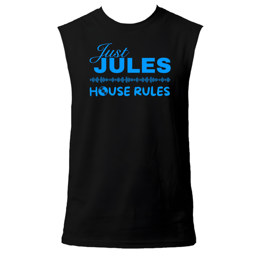 Just Jules House Rules Neon UV Reactive Sleeveless Tshirt