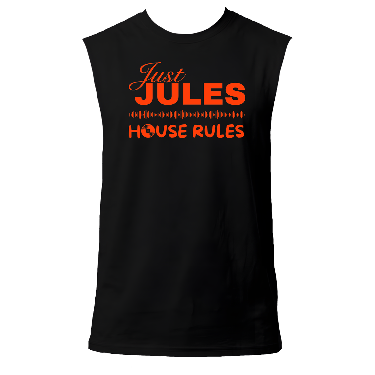 Just Jules House Rules Neon UV Reactive Sleeveless Tshirt