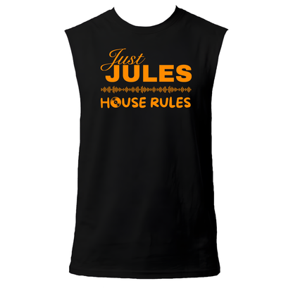 Just Jules House Rules Neon UV Reactive Sleeveless Tshirt