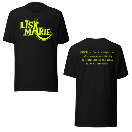 Lisa-Marie Definition of Feral UV Reactive Classic Short Sleeved Tshirt