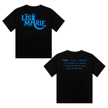 Lisa-Marie Definition of Feral Neon UV Reactive Cropped Tshirt
