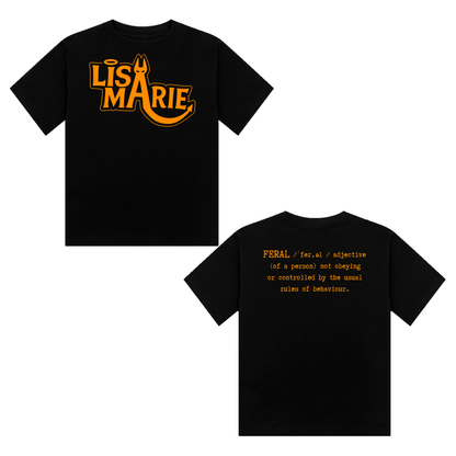 Lisa-Marie Definition of Feral Neon UV Reactive Cropped Tshirt