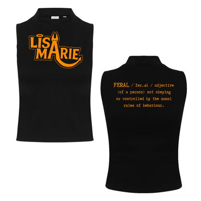 Lisa-Marie Definition of Feral Neon UV Reactive Sleeveless Crop