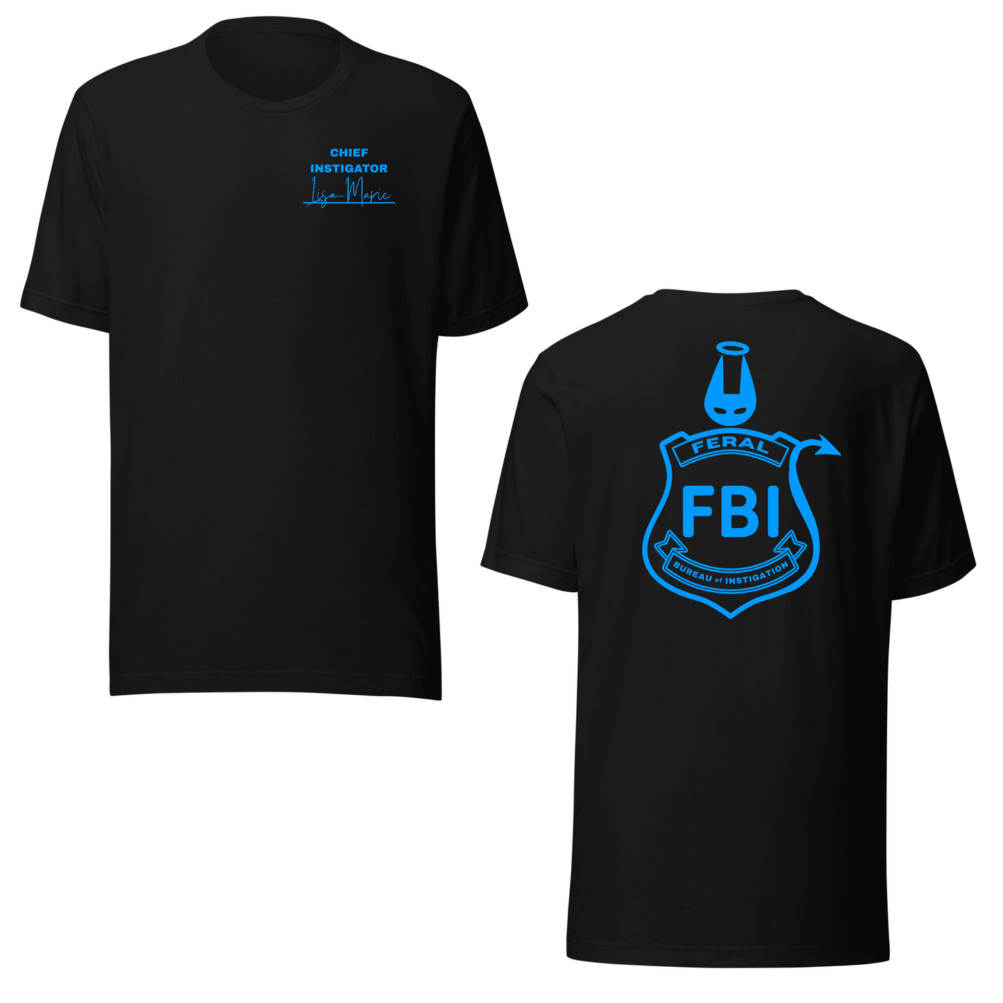 Lisa-Marie FBI UV Reactive Classic Short Sleeved Tshirt
