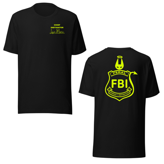 Lisa-Marie FBI UV Reactive Classic Short Sleeved Tshirt