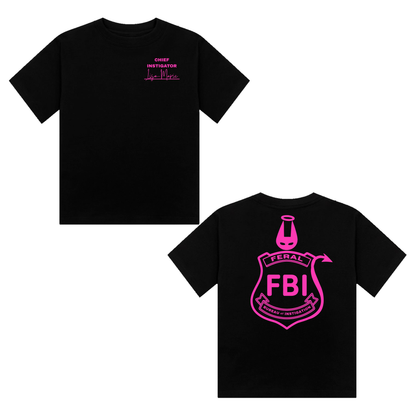Lisa-Marie FBI Neon UV Reactive Cropped Tshirt