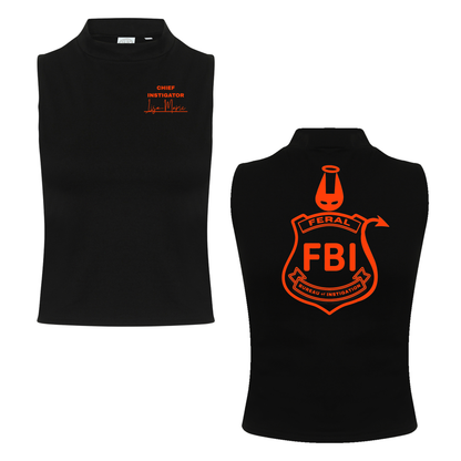 Lisa-Marie FBI  Neon UV Reactive Sleeveless Crop
