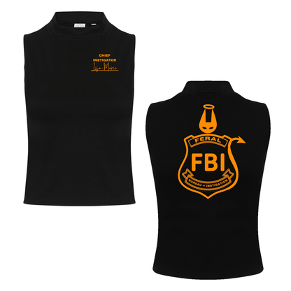 Lisa-Marie FBI  Neon UV Reactive Sleeveless Crop
