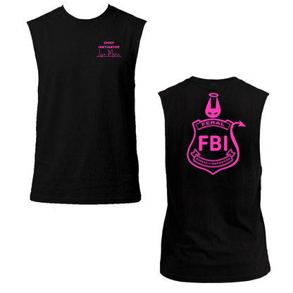 Lisa-Marie FBI Neon UV Reactive Sleeveless Tshirt