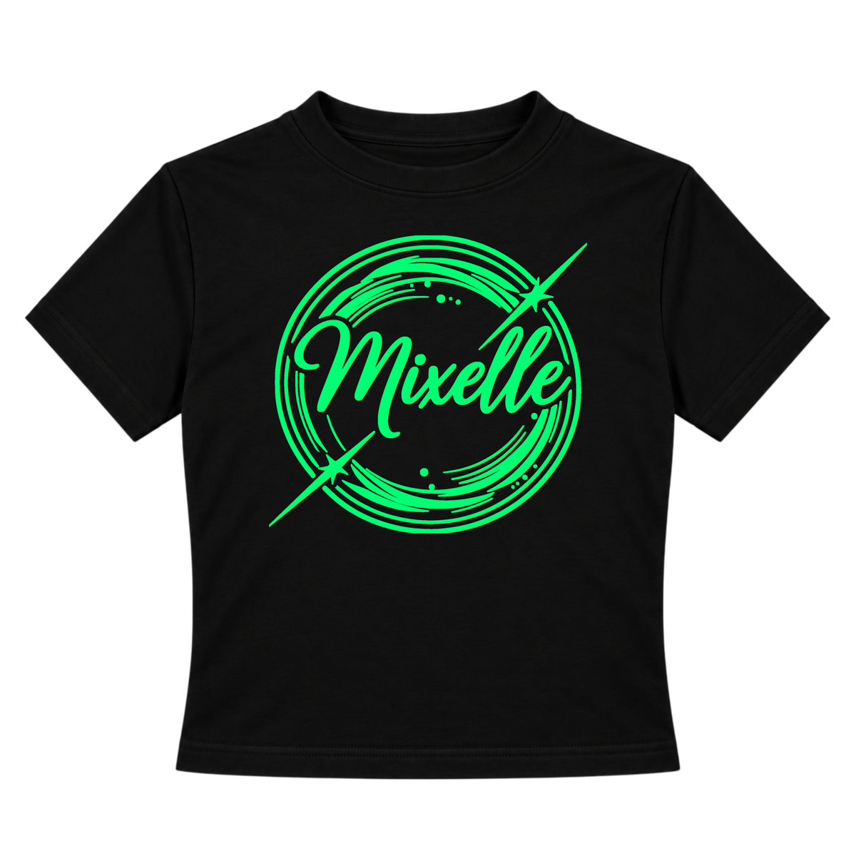 Mixelle Halo UV Reactive Cropped Tshirt