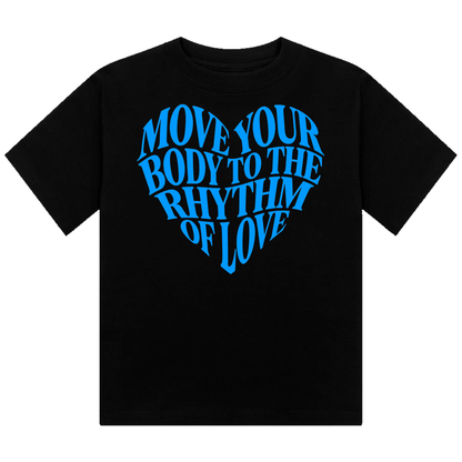 Move Your Body Neon UV Reactive Cropped Tshirt